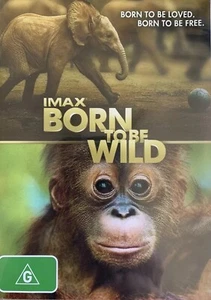 DVD NEW: IMAX Born To Be Wild - Short Documentary, orangutangs & Elephants - Picture 1 of 3