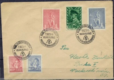 Capa Tchecoslováquia 1946. Praha a Praha.    - Imagem 1 de 3