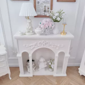 Maßstab 1:12 Puppenhaus Miniatur Kamin Unvollendete Retro Villa Möbel Wohnzimmer - Bild 1 von 4