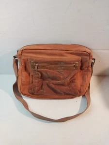 Vintage 70's Distinctave Styling Purse Retro Zippered Canvas Corduroy - Picture 1 of 7