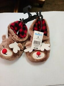 Toddler ~ Slippers ~ Reindeer-Size 6 NEW with tags