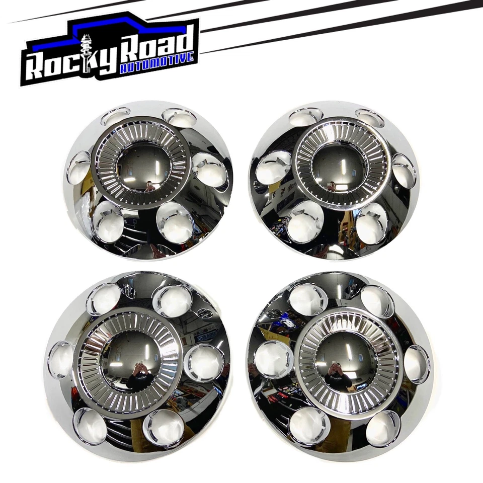 Juego de 4 tapacubos centrales cromados réplica para Ford F150 Harley Davidson 2006-2008 Foto 1 de 4