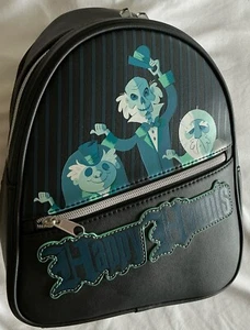 Disney Haunted Mansion 3 Grinning Ghosts Ezra Gus Mini Backpack Loungefly New - Picture 1 of 7
