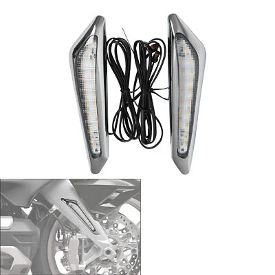 Luz LED ámbar montada en horquilla delantera apta para Honda Goldwing GL1800 2018-2023 2020 Foto 1 de 4