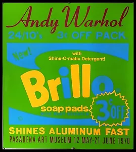 1990 (1970) * Manifesto, Art Poster "Andy Warhol - Gloss Soap Pads, Pasadena A - Picture 1 of 6