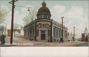 c1905 US Post Office Pawtucket Rhode Island UDB postcard E645 - Picture 1 of 1