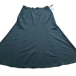 Jones New York Size 14 Gray Worsted Wool Blend Stretch A-Line Skirt NWT - Picture 1 of 14