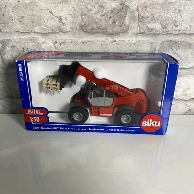Siku 3507 Manitou MHT 10230 Telehandler Telescopic Fork Lift with Pallet 1:50 - Image 1 of 4