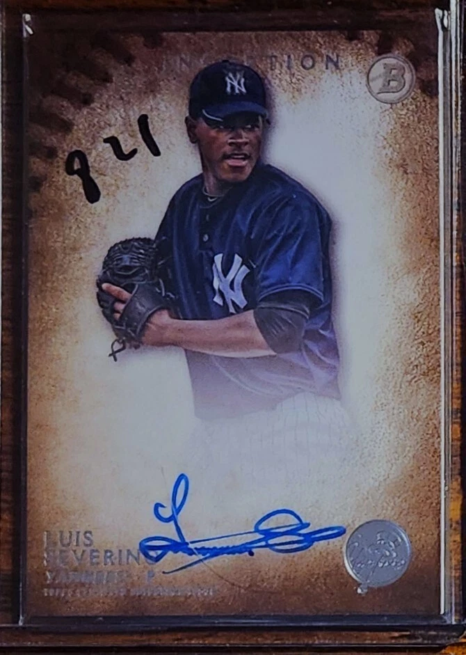 LUIS SEVERINO 2015 BOWMAN INCEPTION CERTIFIED RC PROSPECT AUTO - Image 1 of 1