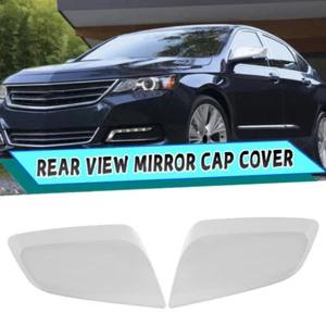 Pair For Chevy Impala 2014-2020 Exterior Side Wind Mirror Cover Caps Left+Right - Picture 1 of 14