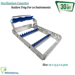 Esterilización Bandejas para 10 Scalars Instrumentos de Quirúrgicas Laboratario  - Imagen 1 de 1