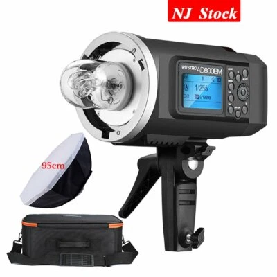 Godox AD600BM Studio Camera Flash Outdoor Speedlite CB-09 Case 95cm Softbox - Image 1 of 4