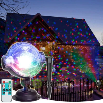 Christmas Snowflake Projector Light LED Laser Outdoor Lamp Xmas Gift Party Decor - Image 1 of 4