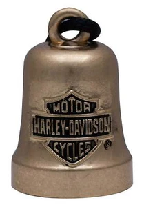 Harley-Davidson Motorcycle H-D Bar & Shield Eagle Ride Bell - Brass Tone - Picture 1 of 1