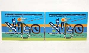 NUEVAS 2 POSTALES VIRGO signo del zodiaco - Maxracks 4x6 postales sin usar - Imagen 1 de 2