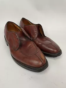 ALLEN EDMONDS Dellwood 1354 Chili Leather Split Toe Oxford Shoes - Men's 8 D - Picture 1 of 11