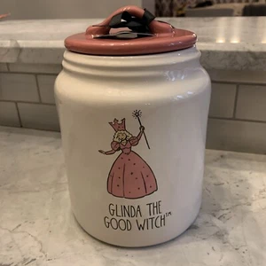 RAE DUNN Wizard of Oz "GLINDA THE GOOD WITCH" Canister With Pink Lid NEW - Picture 1 of 6