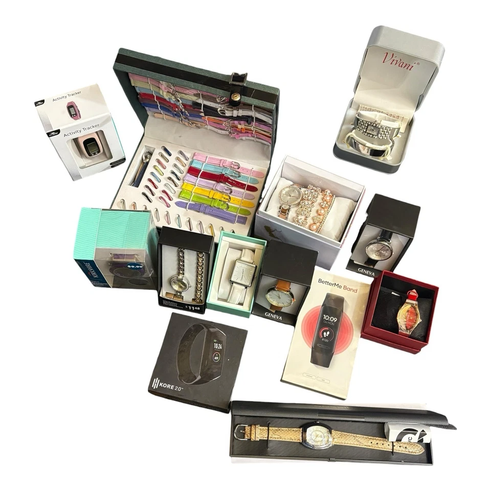 Lot of 13 Boxed Watches New Old Stock Mixed Styles Fashion Smart Bands Untested - Image 1 of 4