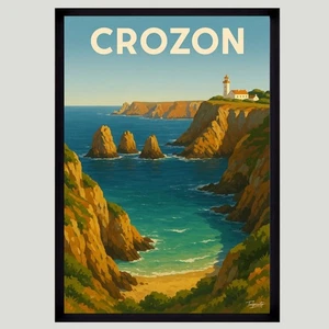 Affiche Poster mural CROZON Taille A3 ou A4 Sans Cadre - Imagen 1 de 1