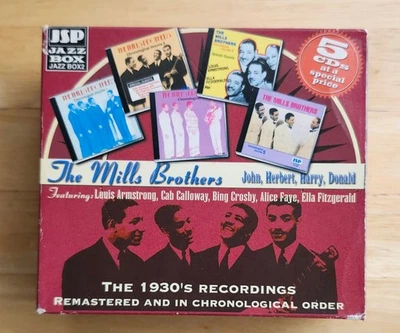 The Mills Brothers: The 1930's Recordings Remastered 5 CD Box Set, Excellent! - Imagem 1 de 4