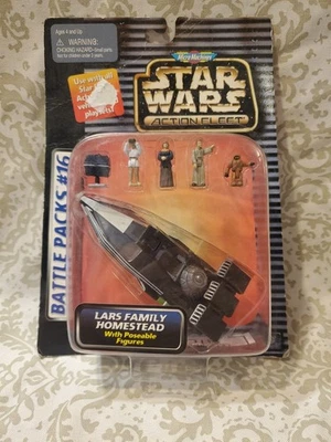 Star Wars Action Fleet Battle Packs #16 Lars Family Homestead 1997 Galoob K7 Foto 1 de 4