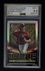 2023 Bowman Chrome Iconic Gunnar Henderson #BI-19 AGS 9.5 - Imagen 1 de 2