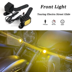 LED Turn Signal Lights W/Bracket For Harley Street Glide ST FLHXST 2022, 2023 - Picture 1 of 11