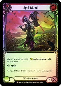 Flesh and Blood TCG Spill Blood Monarch Unlimited Foil Majestic - Picture 1 of 1