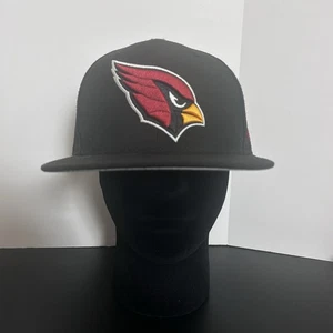 Arizona Cardinals Mütze Kappe schwarz New Era 9Fifty Snapback flache Krempe Pufflogo Einheitsgröße - Bild 1 von 7