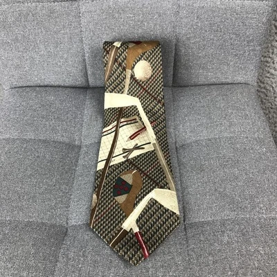 Винтажные мужские широкие клюшки для гольфа галстук в клетку галстук классический винтажный 90 - Изображение 1 из 4