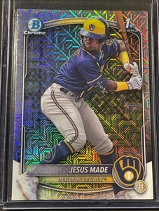 2025 BOWMAN JESUS MADE MEGA BOX REFRACTOR #BCP-50 MILWAUKEE BREWERS - Picture 1 of 2