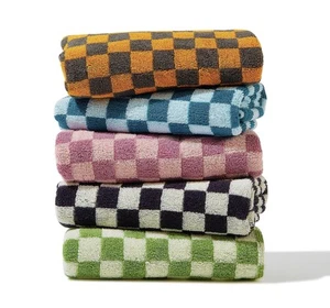 Hand Towels 5 Pack - Cotton Face Towels Soft, Absorbent, and Decorative Check... - Picture 1 of 9