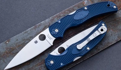 CUCHILLO PLEGABLE LIGERO SPYDERCO NATIVO JEFE AZUL FRN CPM-S110V SS C244PDBL Foto 1 de 4