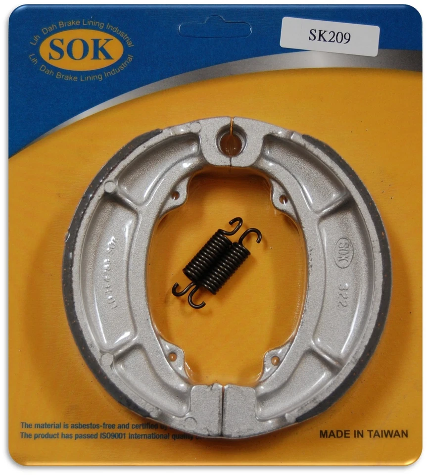 SAPATOS DE FREIO DIANTEIRO + molas adequadas para YAMAHA IT 400 425 500, 1976-1980 IT400 IT425 IT500 - Imagem 1 de 1