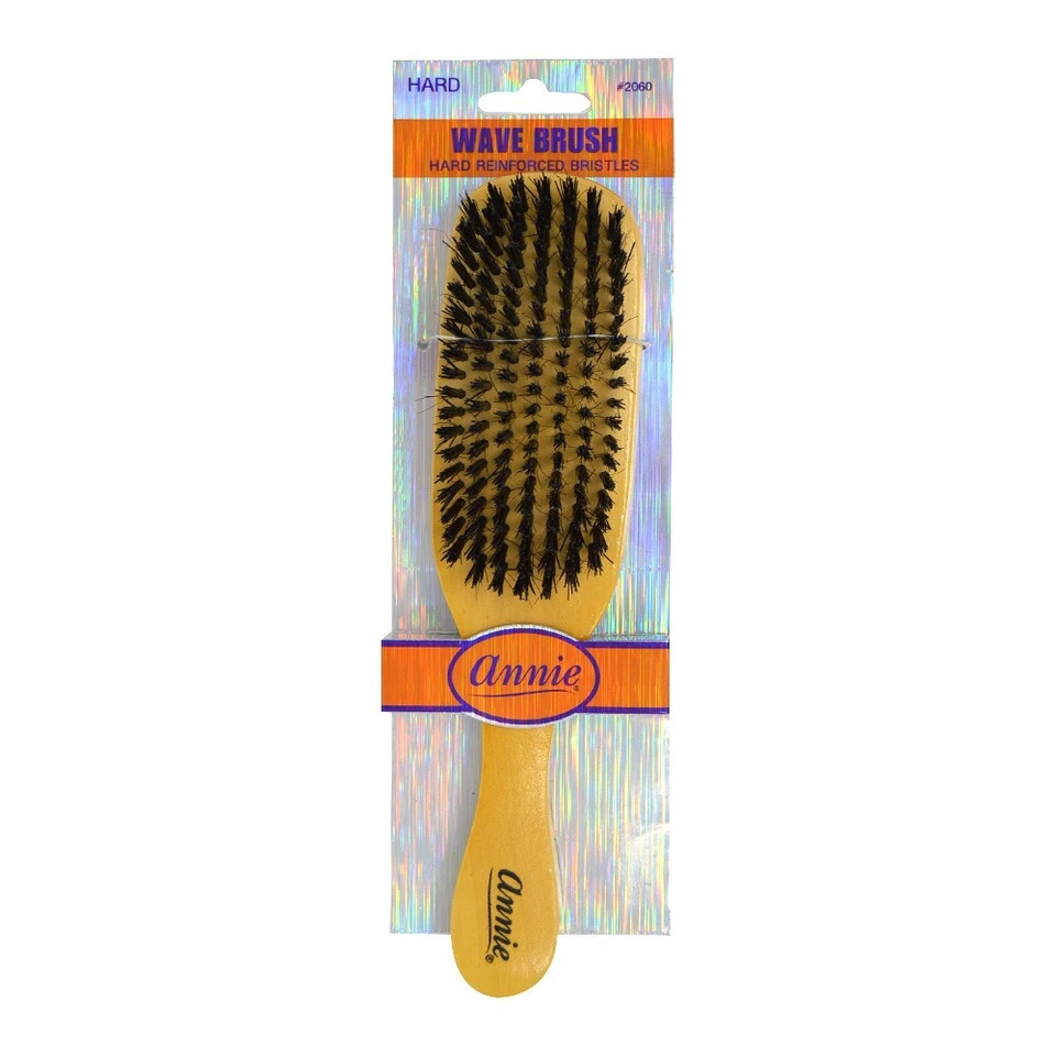 3pcs Annie Natural Boar Bristle Hard Wave Brush #2060
