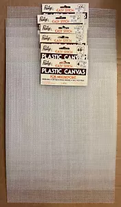 Lot of 6: Prestige Easy Stitch Plastic Canvas Needlepoint 7 Mesh 10.75 x 13.875" - Picture 1 of 1