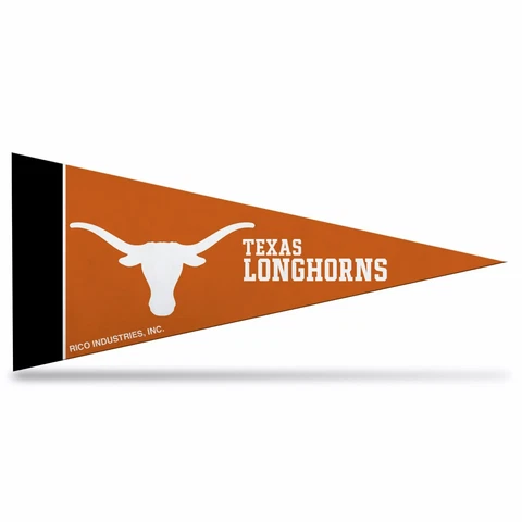 Texas Longhorns Felt Mini Pennants, 4" x 9" - Licensed by Rico - Made In USA Cover