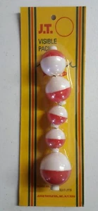 PACKUNG MIT 5 VERSCHIEDENEN ROT UND WEISSEN BOBBER SCHWIMMERN RUND KUNSTSTOFF VON JEROS TACKLE - Bild 1 von 1