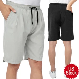 Men's Gym Basketball Shorts Athletic Workout Short Pockets Outdoor Swimwear Pant - Picture 1 of 14