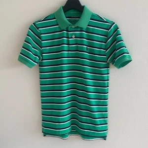 Polo Ralph Lauren Boy’s Short Sleeve Stripe Polo Shirt Sz M 8/10 - Picture 1 of 12