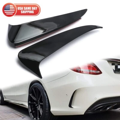 Mercedes C Class W205 4dr C43 C63 2014-2019 Amg Rear Bumper Air Vent Cover Black Foto 1 de 4