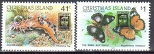 Christmas Island 1989 Wildlife - Butterflies  Mi. 291-92 - MNH(**)
