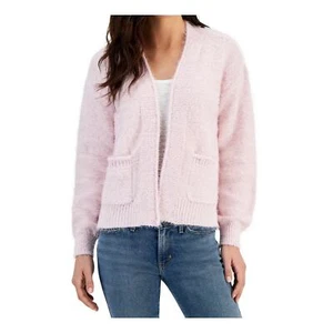 Hooked up by Iot Juniors' Open-Front Lurex Eyelash-Knit Cardigan - XL NWT - Picture 1 of 1