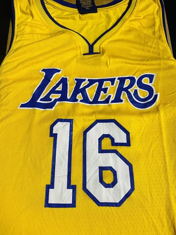 Los Angeles Lakers Pau Gasol Replica Jersey #16— SGA Cover