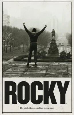 Calcomanía de vinilo de pared ROCKY póster impresión gráfica respaldo adhesivo extraíble Foto 1 de 3