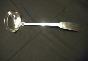 Tiffany & Co Sterling Fiddle and Thread design Soup or Punch  ladle  mono " M " - Picture 1 of 6