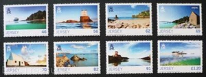 Estampillas de Jersey: "Temporadas de Jersey - Verano" SEPAC MNH Juego de 8 Valores Como Nuevo 2014 - Imagen 1 de 1