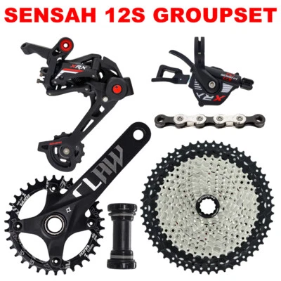 SENSAH XRX 12 Speed Groupset MTB XC Bike 11-50/52T 12S Group For Shimano M6100 - Image 1 of 4