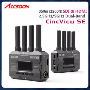 ACCSOON CineView SE 350m 1200ft HDMI SDI Wireless HD Video Transmitter+Receiver - Zdjęcie 1 z 6