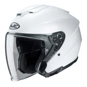 Open Face Helmet > HJC I30 Pinlock Sun Visor Motorcycle Motorbike - Gloss White - Picture 1 of 5